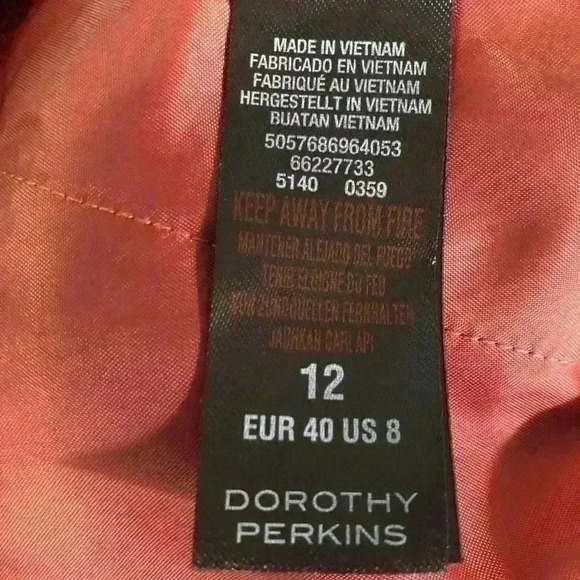 Dorothy Perkins Women’s Size 12 Rust Dress Pants Flat Front with Pockets - Picture 6 of 9